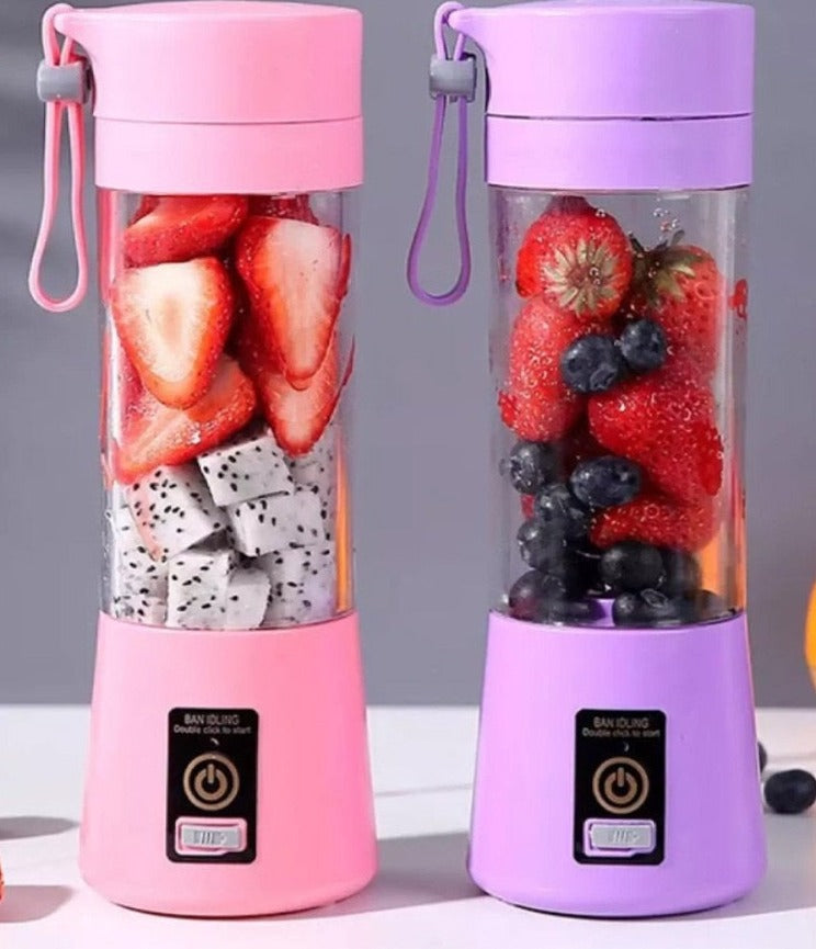 Mini Liquidificador Portátil Shake  4 Lâminas Recarregável